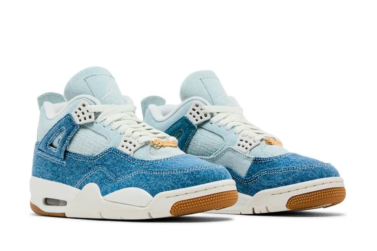 Tênis Nike Air Jordan 4 Retro TEX Worn Blue Denim Azul