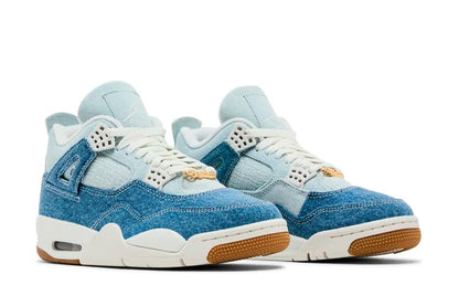 Tênis Nike Air Jordan 4 Retro TEX Worn Blue Denim Azul