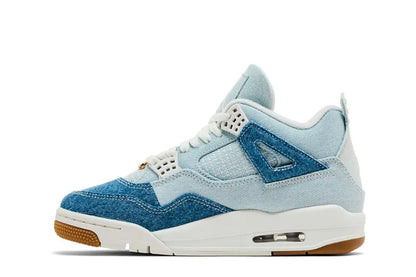 Tênis Nike Air Jordan 4 Retro TEX Worn Blue Denim Azul
