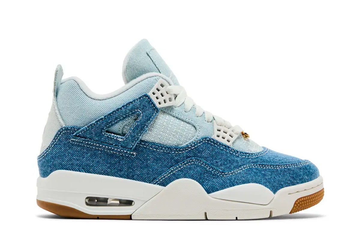 Tênis Nike Air Jordan 4 Retro TEX Worn Blue Denim Azul