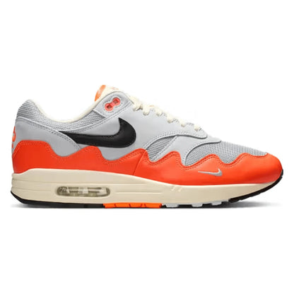 Tênis Nike Air Max 1 x Patta Hyper Crimson Branco - vista lateral