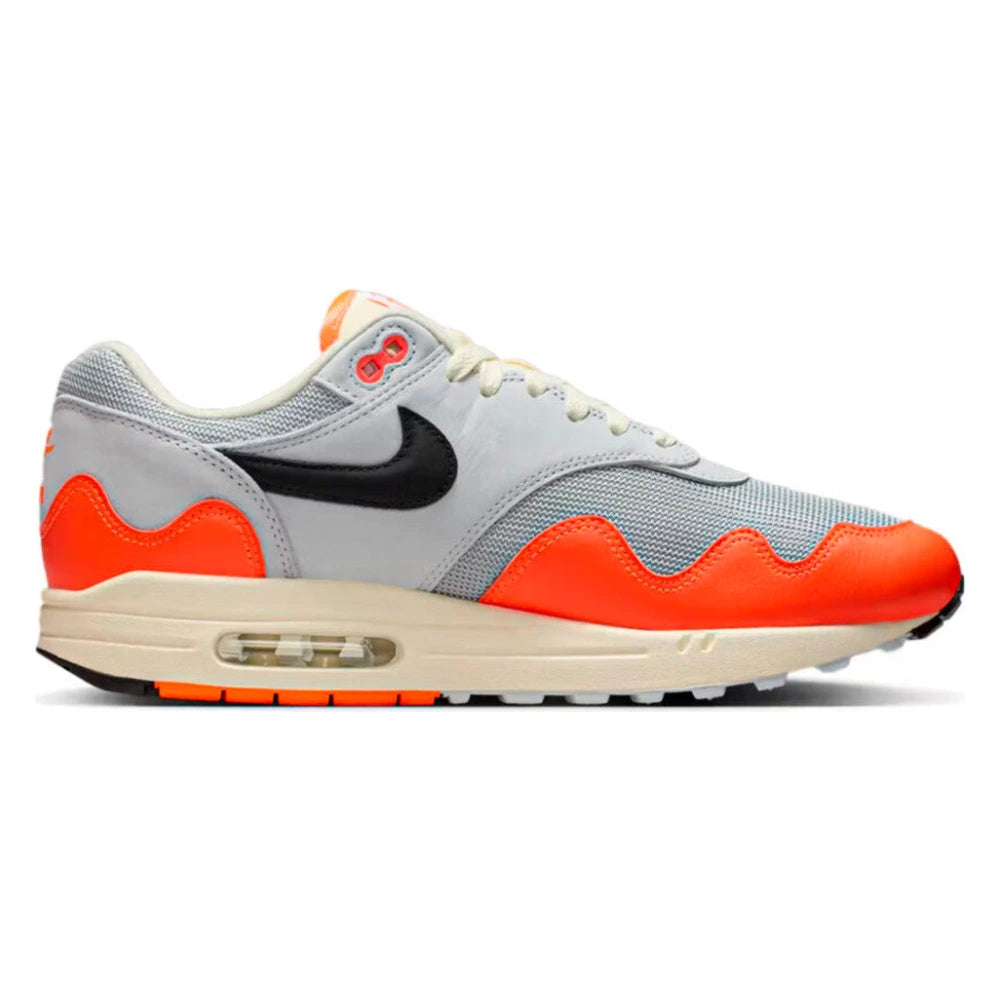 Tênis Nike Air Max 1 x Patta Hyper Crimson Branco - vista lateral interna