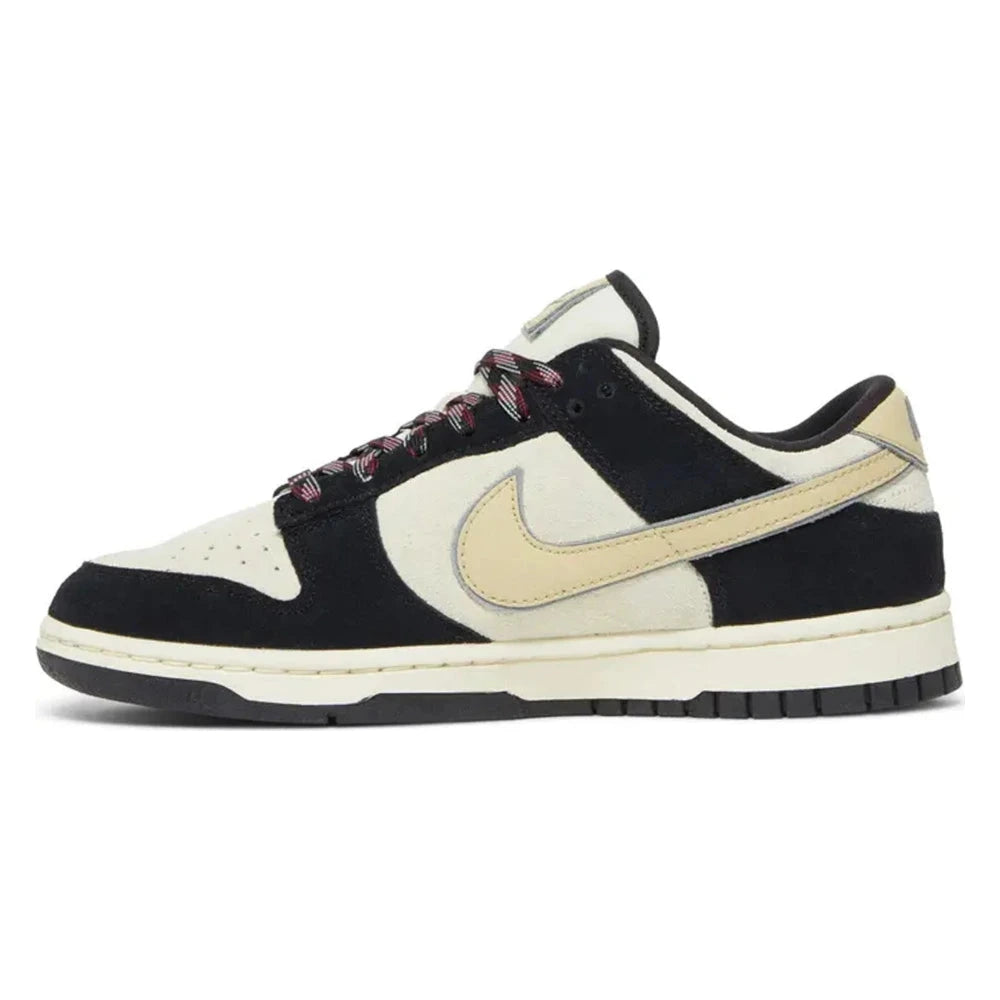 Tênis Nike Dunk Low LX Black Team Gold Preto - vista lateral interna