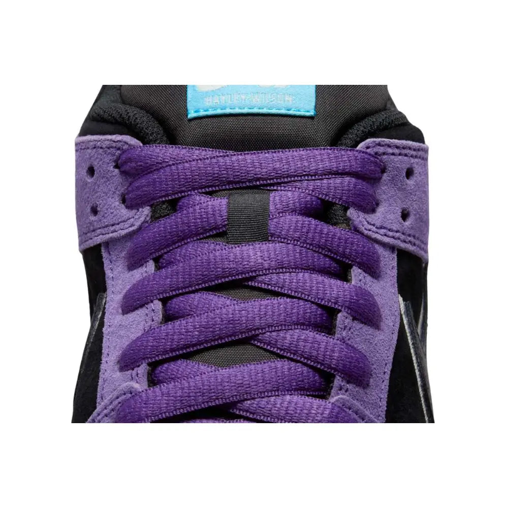 Tênis Nike SB Dunk Low Pro x Hayley Wilson Black and Court Purple Roxo - foto 9