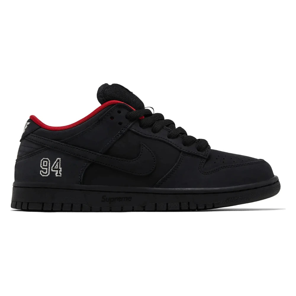 Tênis Nike SB Dunk Low Supreme 94 Black Preto