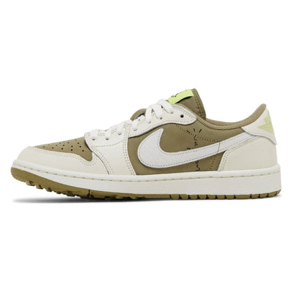 Tênis Nike Travis Scott x Air Jordan 1 Low Golf Neutral Olive Verde - foto 2