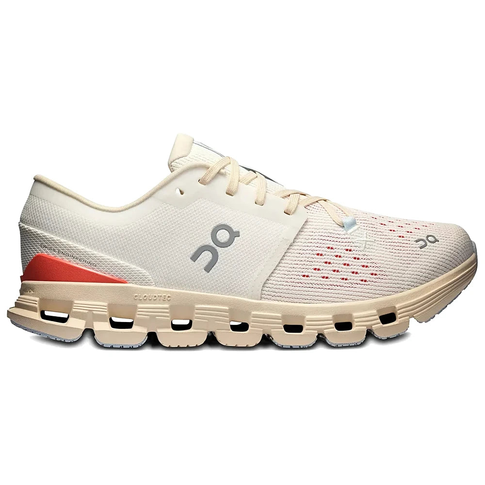 Tênis On Running Cloud X 4 Branco Salmão