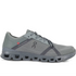 Tênis esportivo masculino cinza On Running Cloud X 4 com sola tecnológica e design moderno