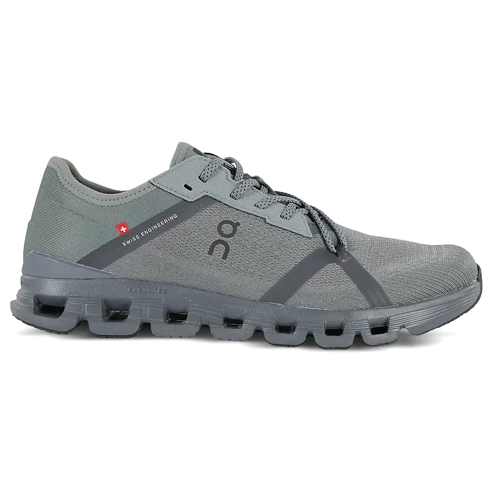 Tênis On Running Cloud X 4 Verde Olive Cinza