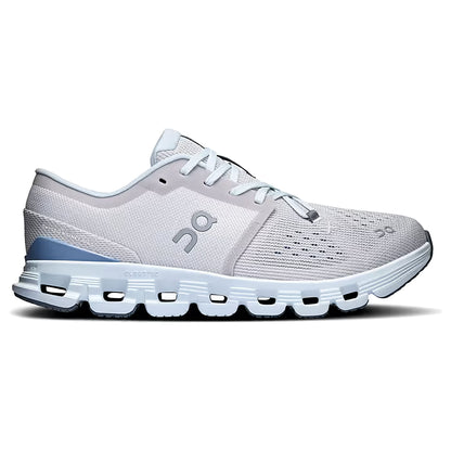 Tênis On Running Cloud X 4 Prata Azul Claro