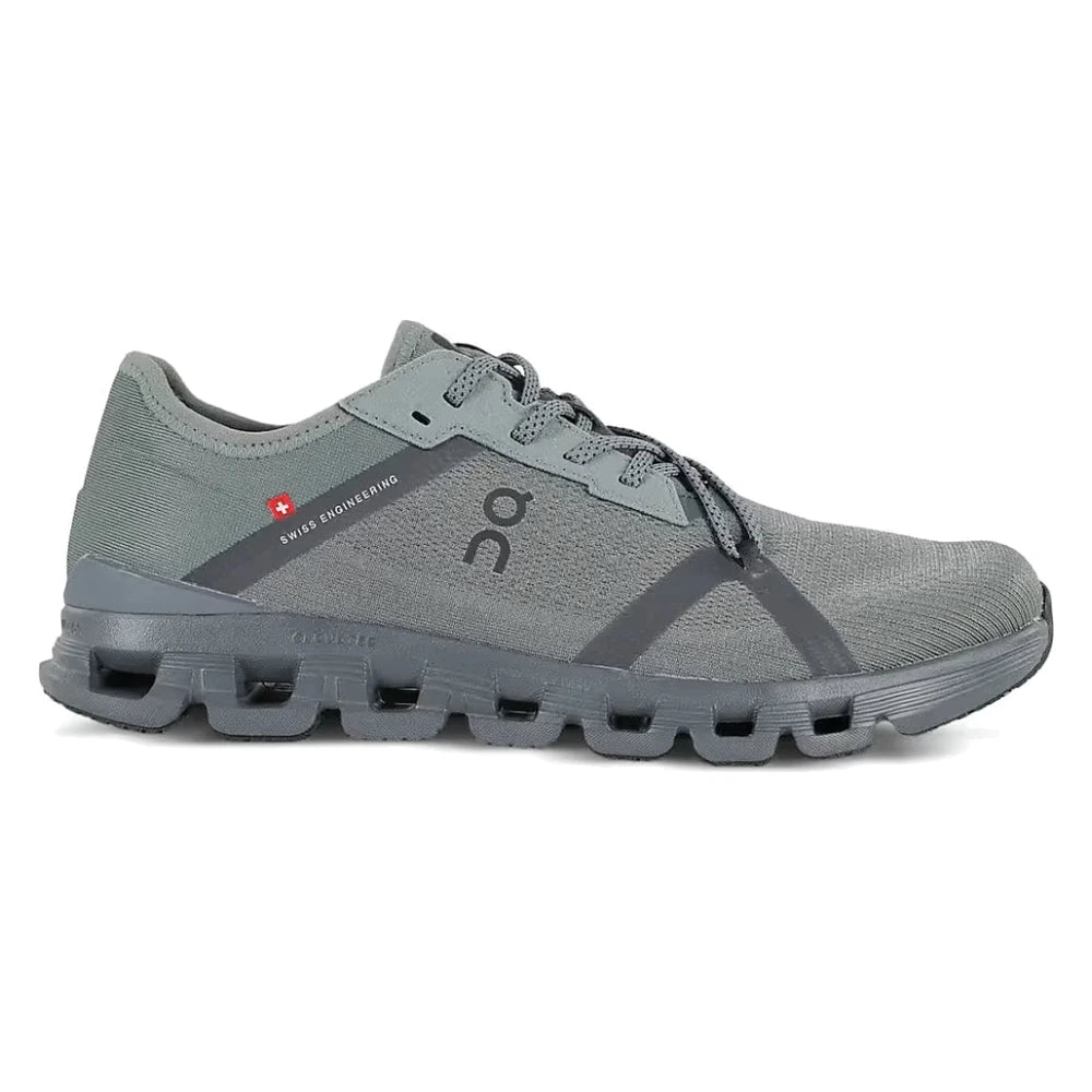 Tênis On Running Cloud X 4 Verde Olive Cinza