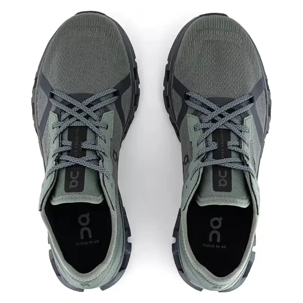 Tênis On Running Cloud X 4 Verde Olive Cinza - foto 4