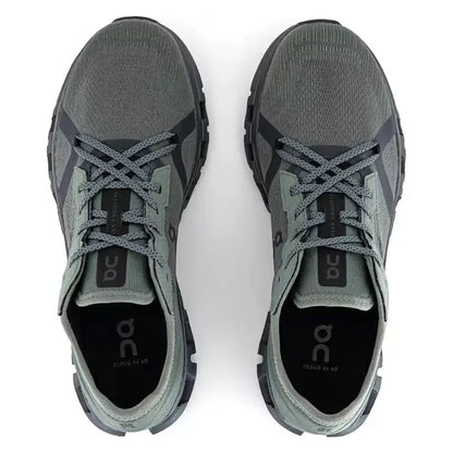 Tênis On Running Cloud X 4 Verde Olive Cinza - foto 4