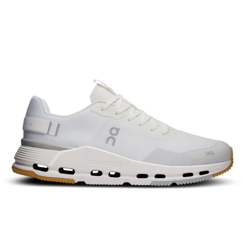 Tênis On Running Cloudnova Form 2 Branco White Ivory em vista lateral direita