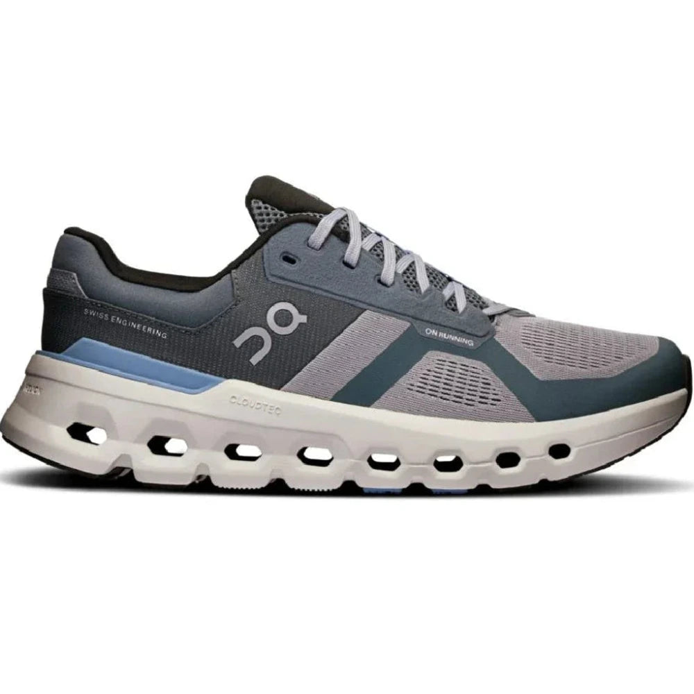 Tênis On Running Cloudrunner 2 Cinza Azul Celeste