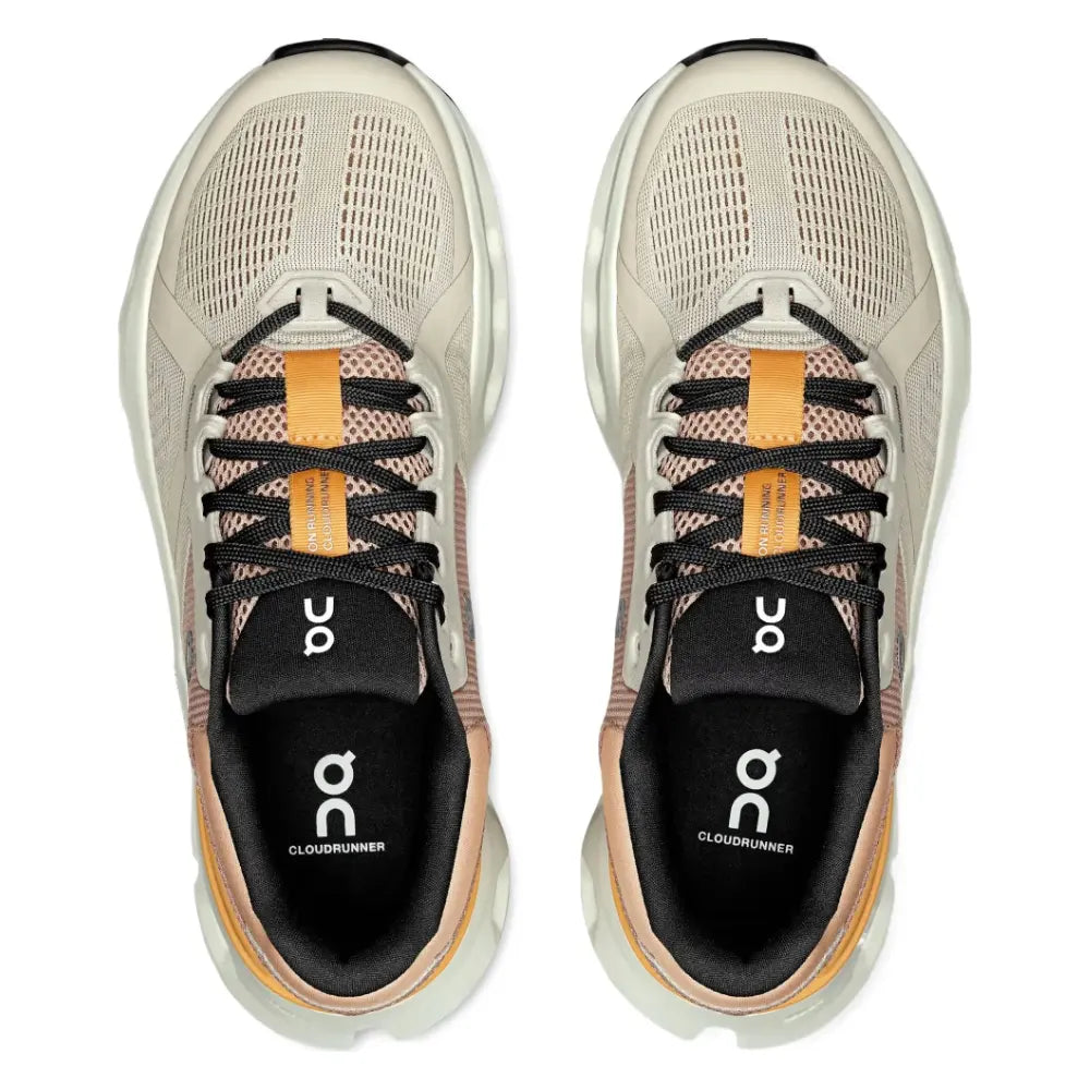 Tênis On Running Cloudrunner 2 Creme Marrom Laranja - foto 3
