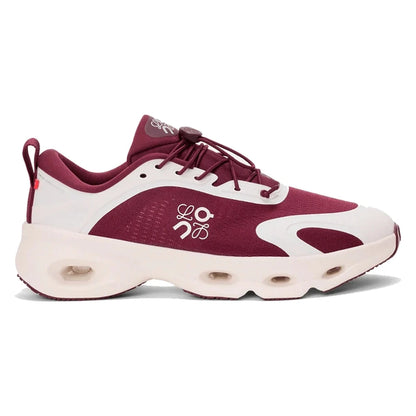 Tênis On Running Cloudsolo Loewe Burgundy Eggshell Bordô