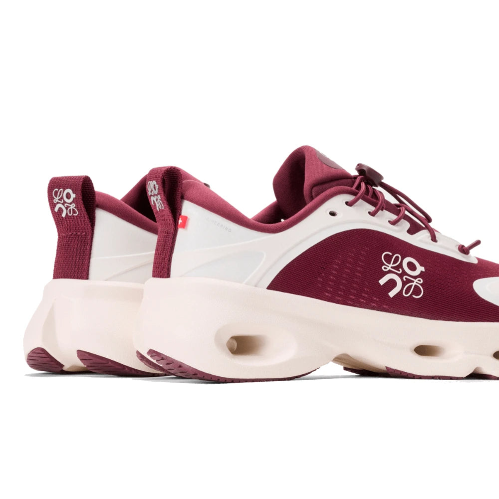 Tênis On Running Cloudsolo Loewe Burgundy Eggshell Bordô - foto 4