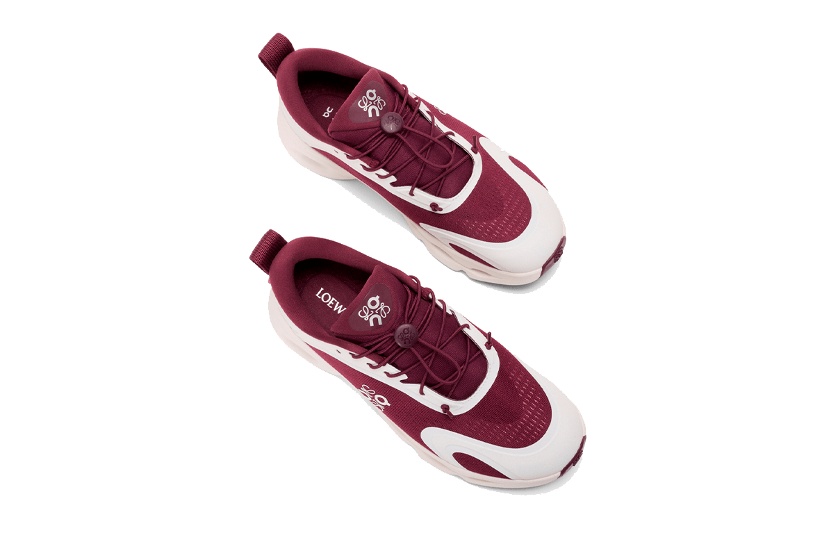 Tênis On Running Cloudsolo Loewe Burgundy Eggshell Bordô