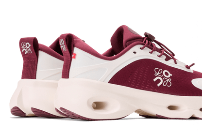 Tênis On Running Cloudsolo Loewe Burgundy Eggshell Bordô