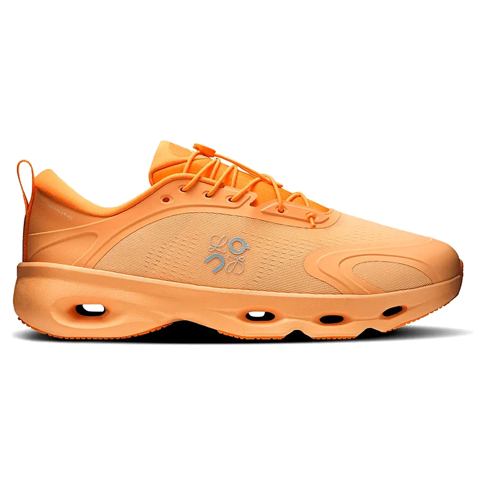 Tênis On Running Cloudsolo Loewe White Orange Laranja