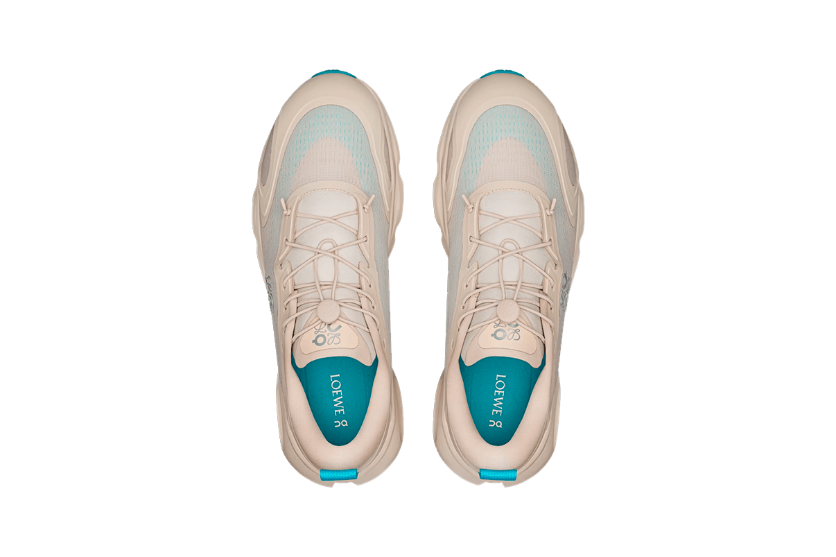 Tênis On Running Cloudsolo Loewe Sand Turquoise Bege