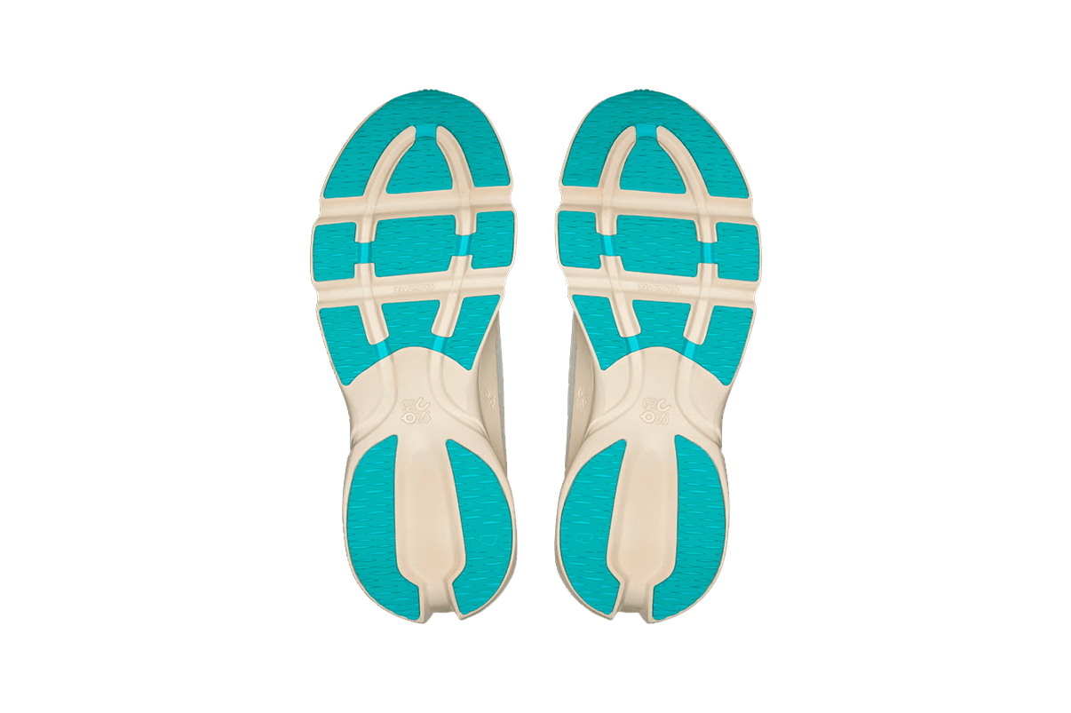Tênis On Running Cloudsolo Loewe Sand Turquoise Bege
