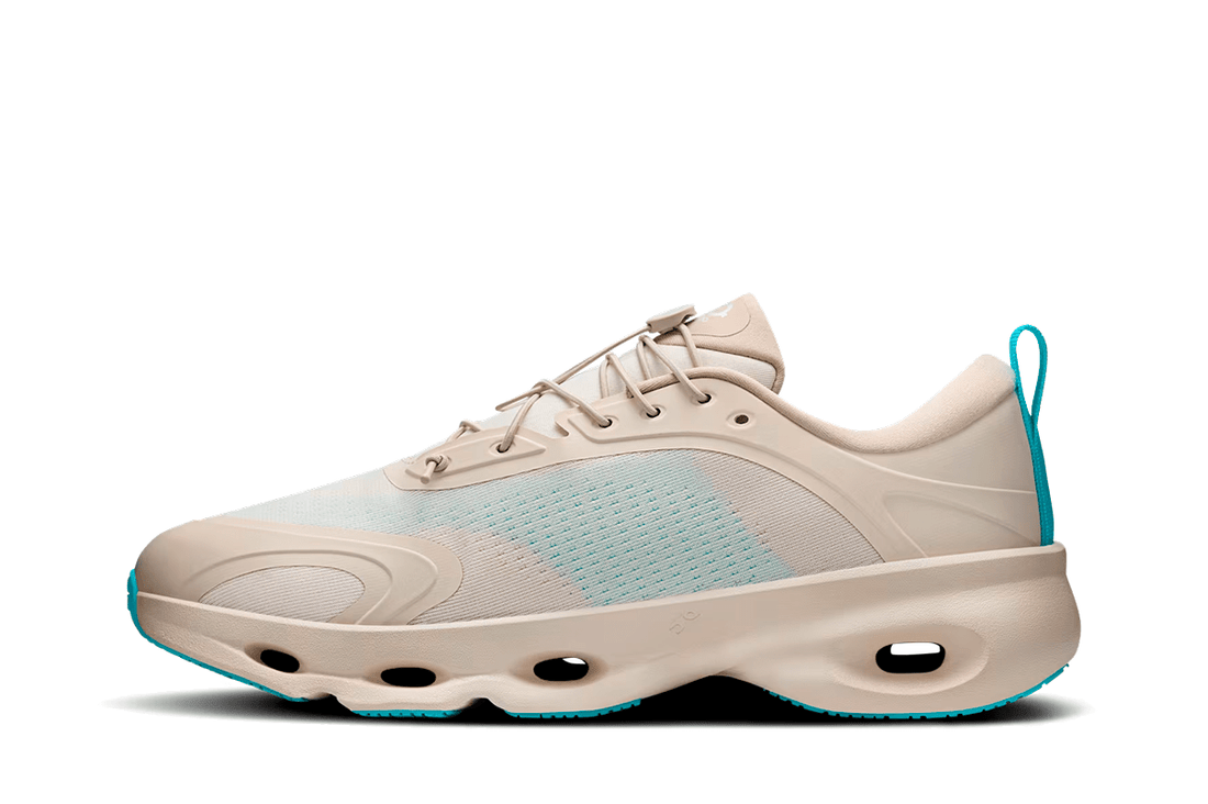 Tênis On Running Cloudsolo Loewe Sand Turquoise Bege