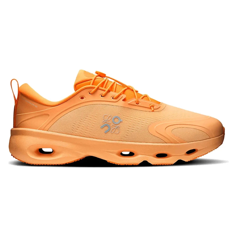 Tênis On Running Cloudsolo Loewe White Orange Laranja