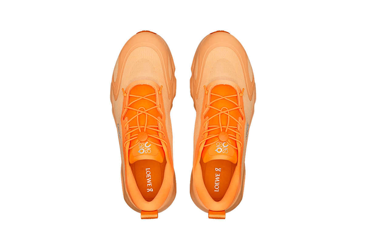 Tênis On Running Cloudsolo Loewe White Orange Laranja