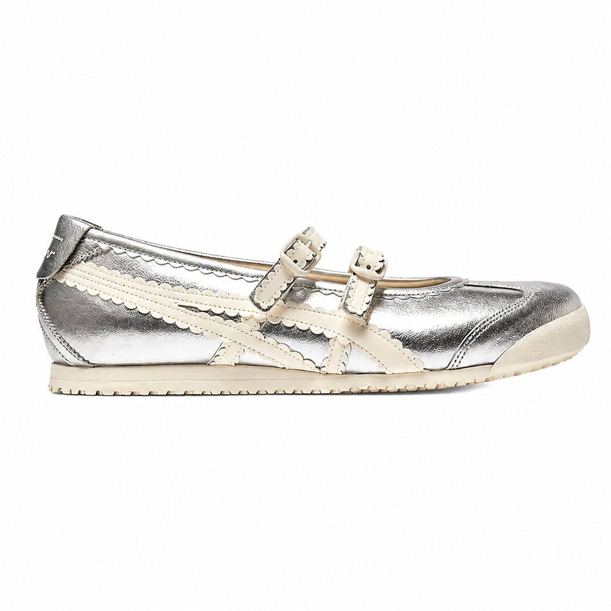 Tênis Onitsuka Tiger Mexico 66 TGRS Silver Cream Prateado
