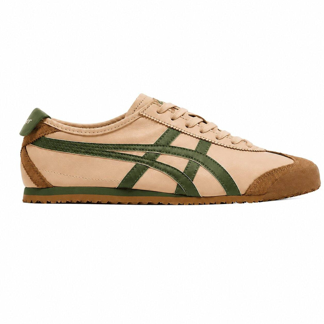 Tênis Onitsuka Tiger Mexico 66 Beige Grass Green Marrom