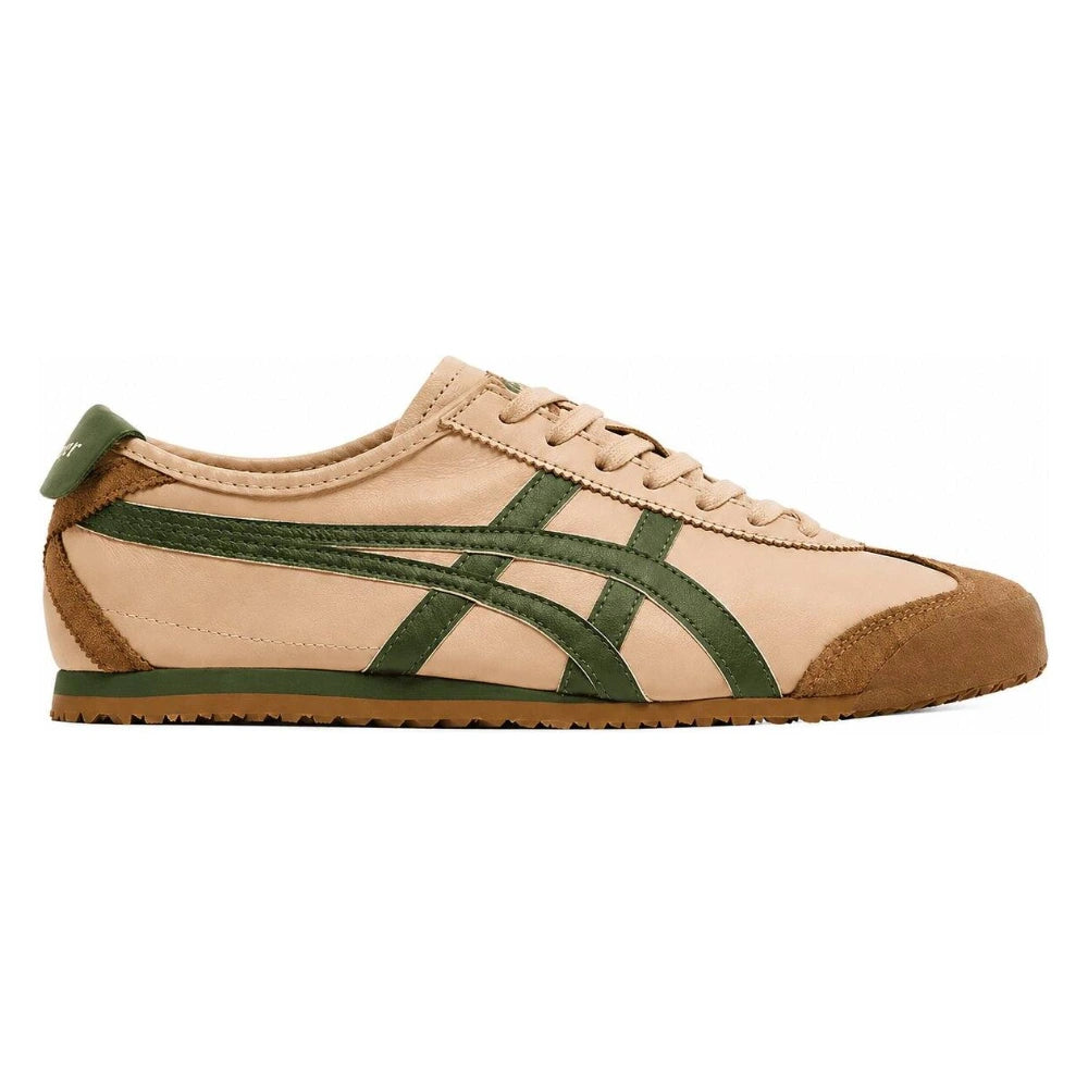 Tênis Onitsuka Tiger Mexico 66 Beige Grass Green Marrom