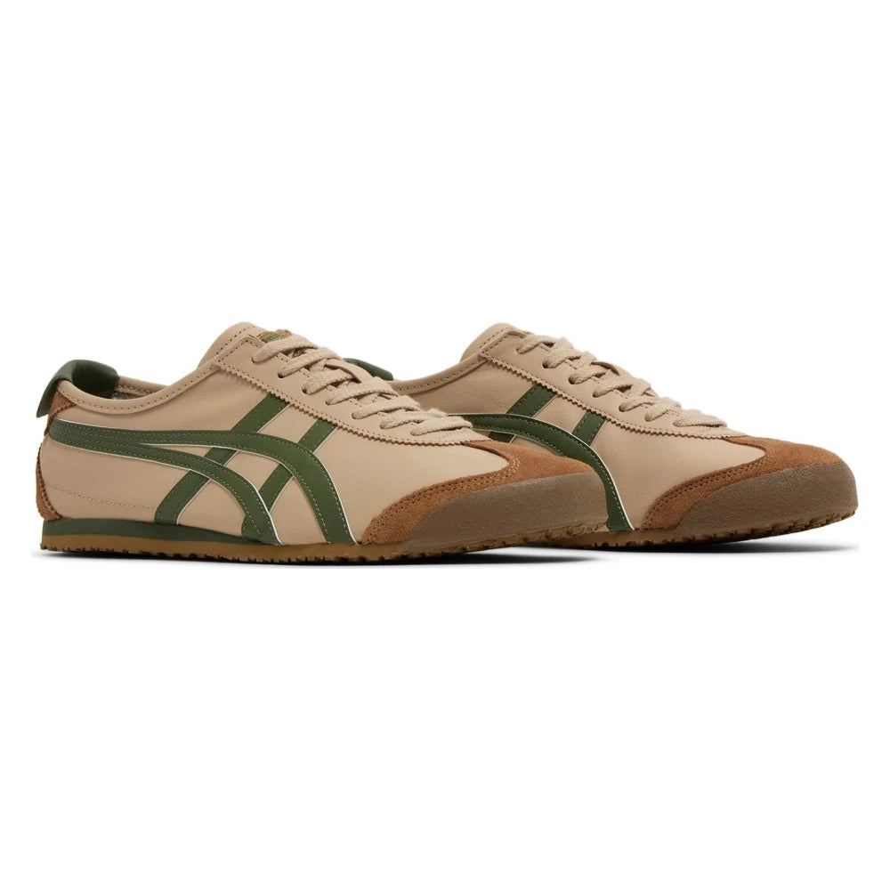Tênis Onitsuka Tiger Mexico 66 Beige Grass Green Marrom - foto 5
