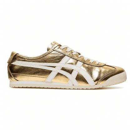 Tênis Onitsuka Tiger Mexico 66 Gold White Dourado