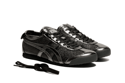 Tênis Onitsuka Tiger Mexico 66 Glitter Pack Black Gunmetal Preto
