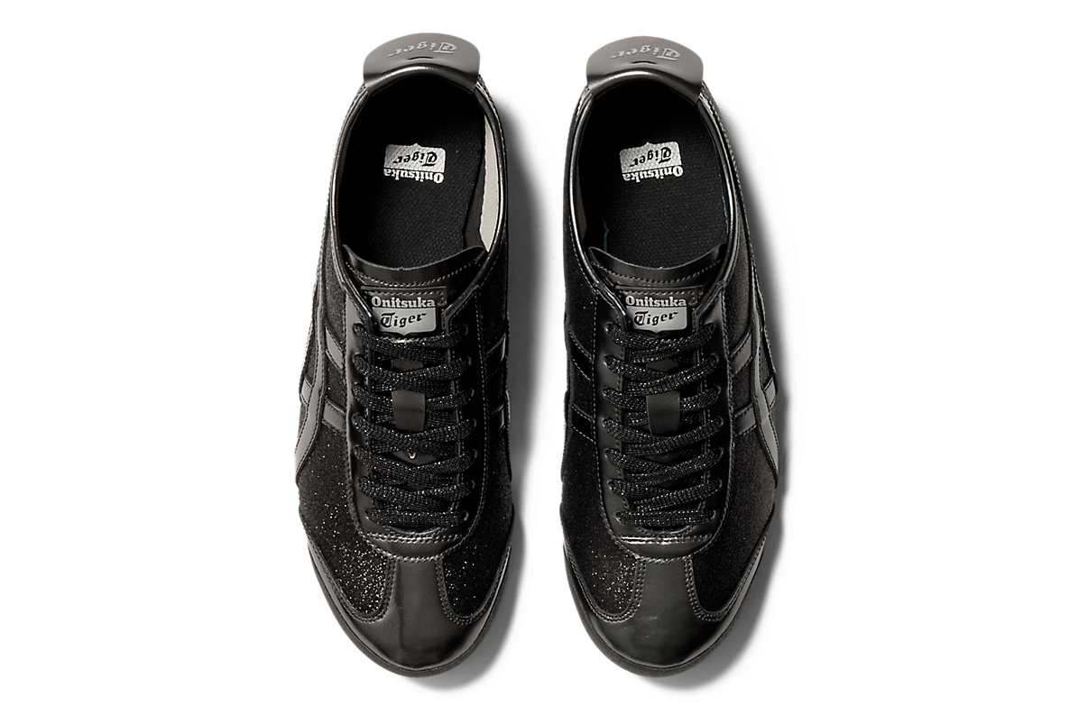 Tênis Onitsuka Tiger Mexico 66 Glitter Pack Black Gunmetal Preto