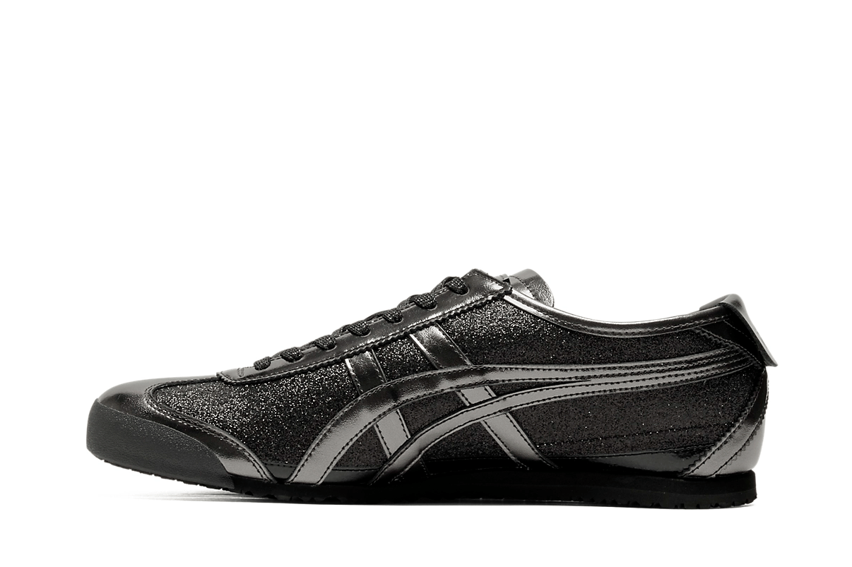Tênis Onitsuka Tiger Mexico 66 Glitter Pack Black Gunmetal Preto