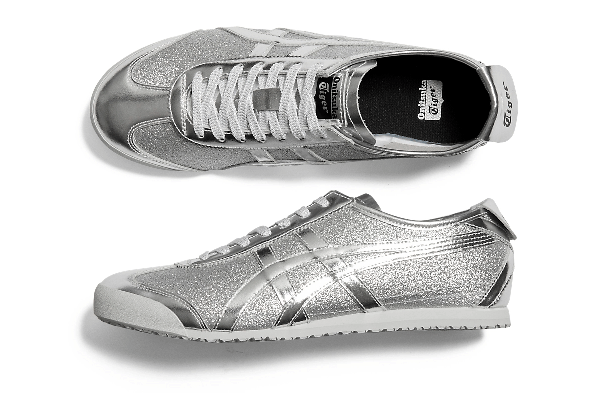 Tênis Onitsuka Tiger Mexico 66 Glitter Pack Pure Silver Prateado