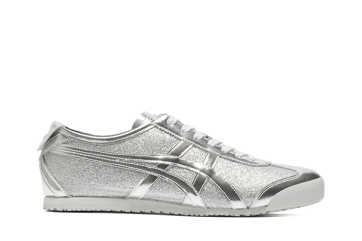 Tênis Onitsuka Tiger Mexico 66 Glitter Pack Pure Silver Prateado