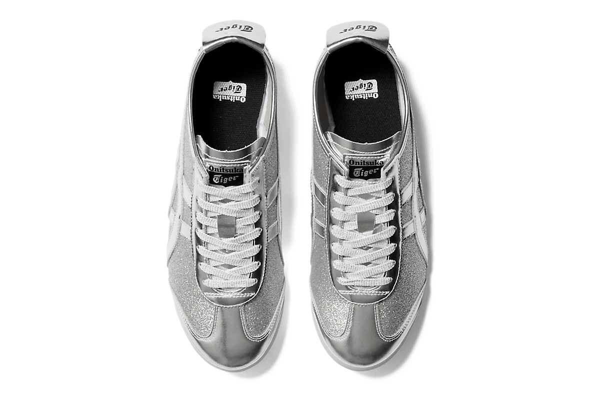 Tênis Onitsuka Tiger Mexico 66 Glitter Pack Pure Silver Prateado