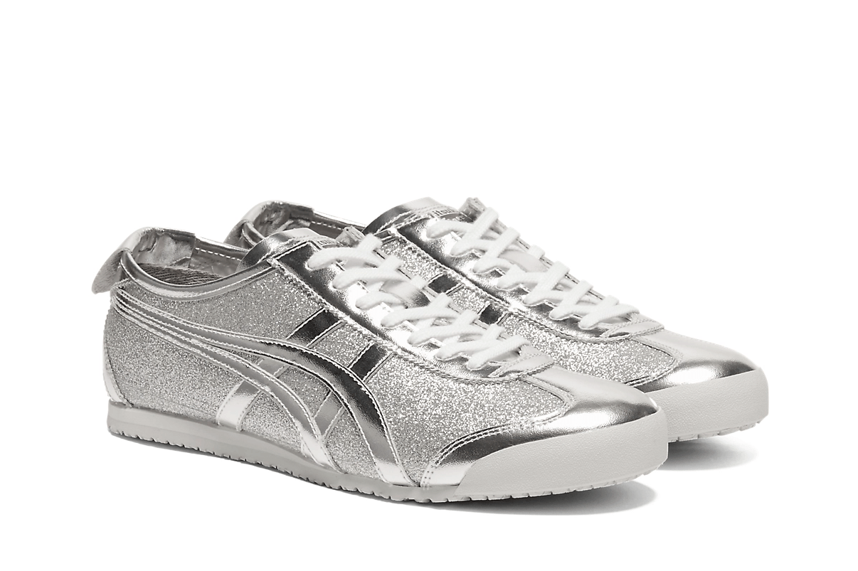 Tênis Onitsuka Tiger Mexico 66 Glitter Pack Pure Silver Prateado