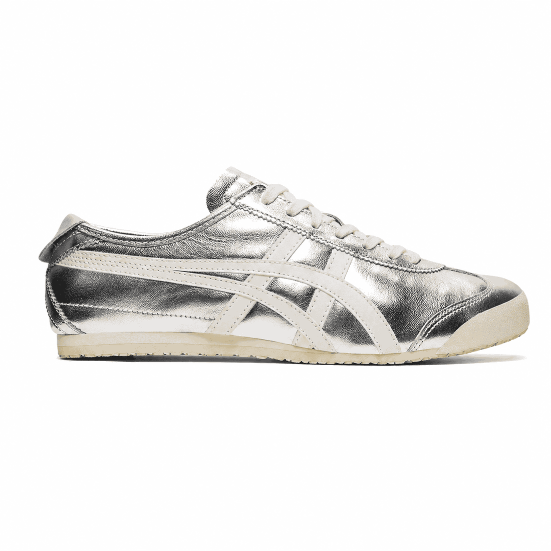 Tênis Onitsuka Tiger Mexico 66 Chrome Silver Prata