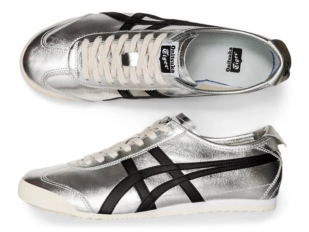 Tênis Onitsuka Tiger Mexico 66 Pure Silver Black Cinza