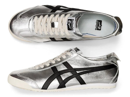 Tênis Onitsuka Tiger Mexico 66 Pure Silver Black Cinza