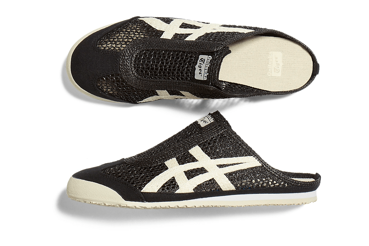 Tênis Onitsuka Tiger Mexico 66 Sabot Black Cream Preto