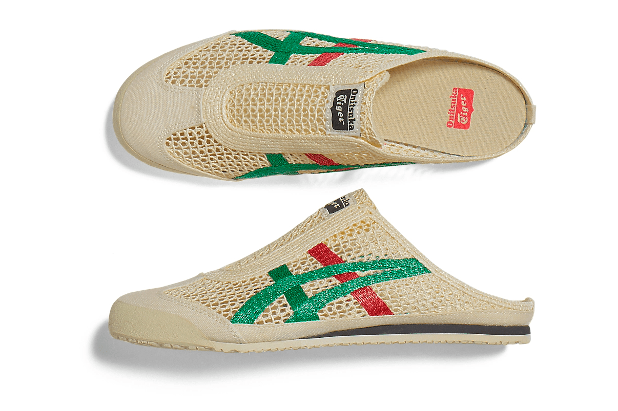 Tênis Onitsuka Tiger Mexico 66 Sabot Cream Kale Bege