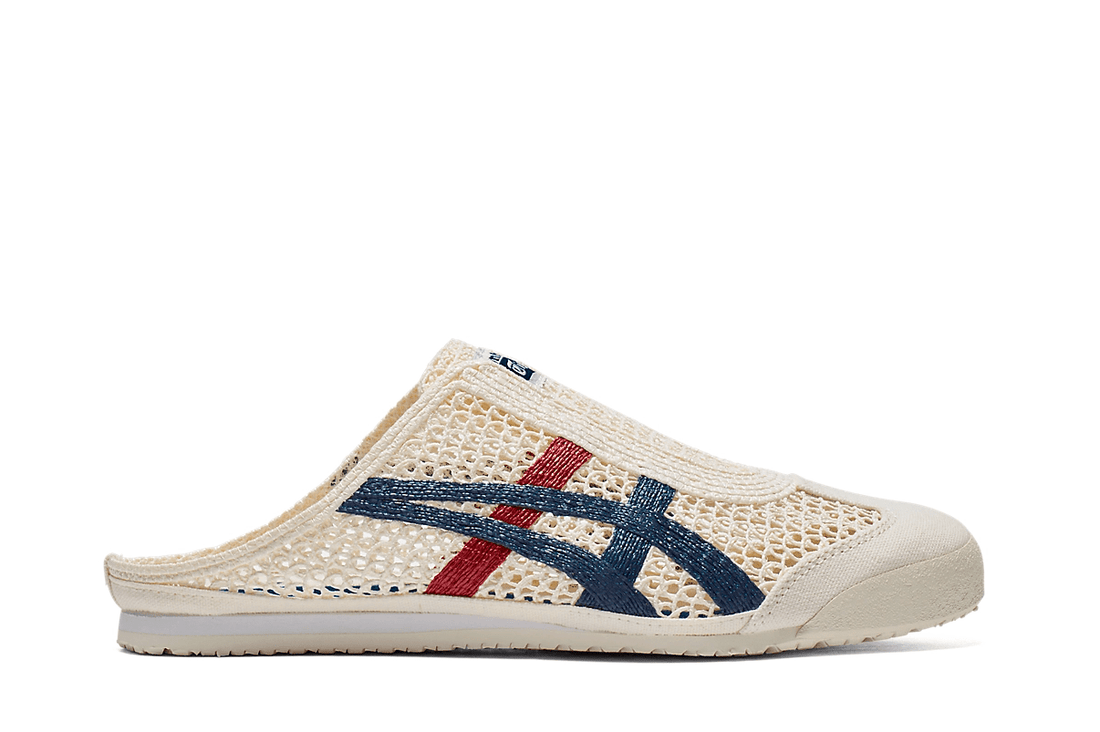 Tênis Onitsuka Tiger Mexico 66 Sabot Cream Mako Blue Bege