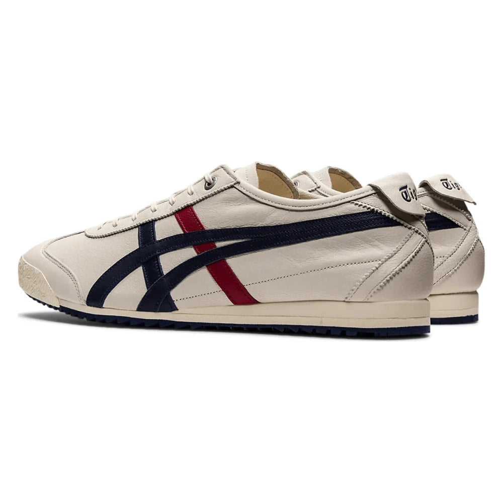 Tênis Onitsuka Tiger Mexico 66 SD Cream Peacoat Navy Red Bege - foto 3
