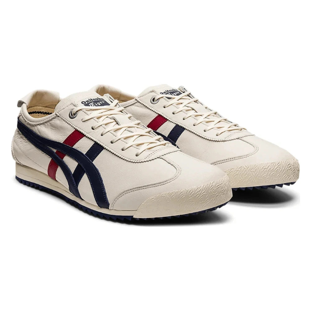 Tênis Onitsuka Tiger Mexico 66 SD Cream Peacoat Navy Red Bege - foto 5